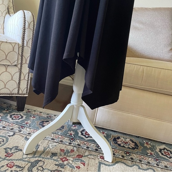 ZOE by Michael Phillips Black Handkerchief Dress With Embellished Collar - Picture 6 of 16